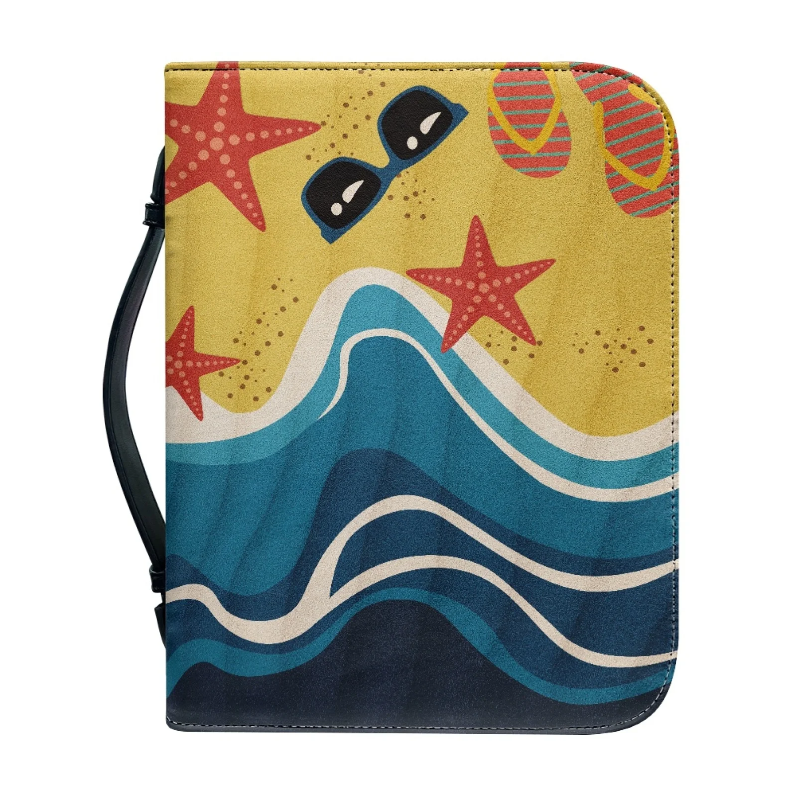 PENSTROLL Desert Palm Sky New Design Bible Cover PU Leather Zippered Bible Covers for Church