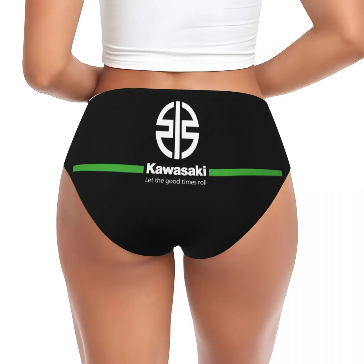 Custom Women's Sport Racing Motorcycles Kawasakis Brief Panties Female Comfort Underwear Underpants