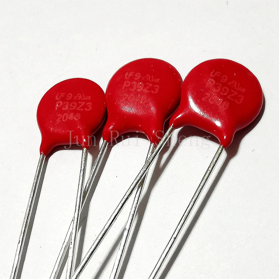 1/10/20PCS New Original Litteifuse For V39ZA3P P39Z3 Red Varistor 25V 500A 2700pF 10MM Rheostat AC25 DC31 3100pF MOV V39ZA3P