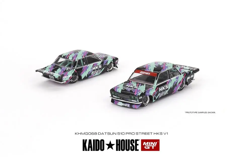 mini GT x Kaido House 1: 64 Datsun 510 Pro Street HKS V1 KHMG068