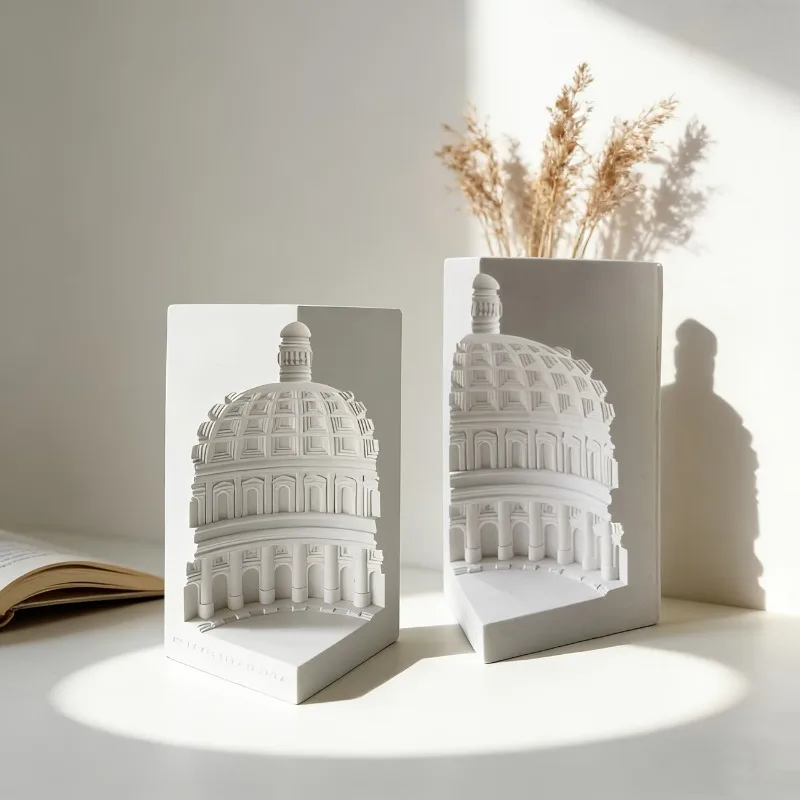 Europäische Kuppelkirchen-Silikonform, Römische Pantheon-Rückrelief-Form, Epoxidharz-Form Geeignet für Schreibtischdekoration