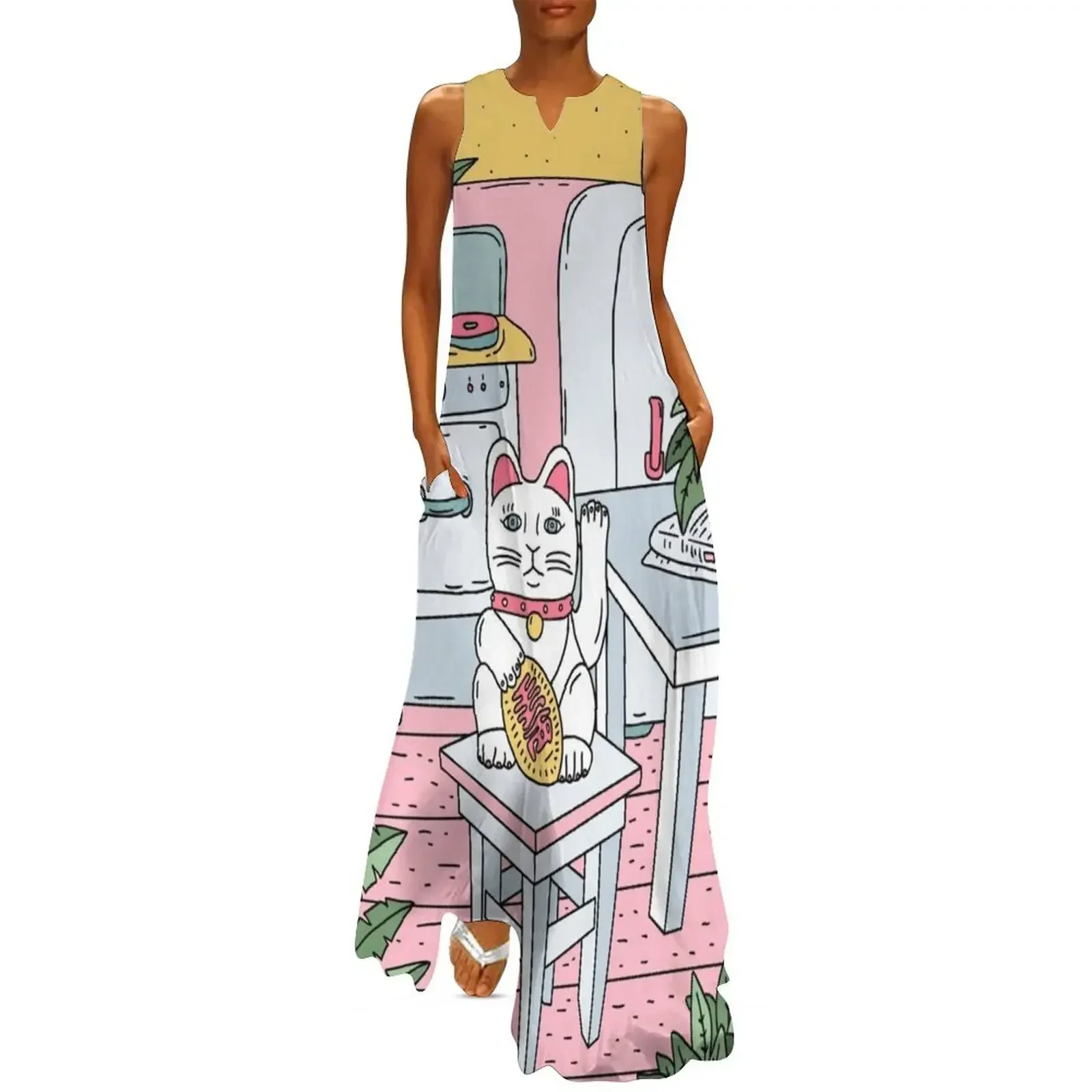 

Maneki Plants Long Dress ceremony dresses clothes for women elegant guest wedding dress Women's summer dress