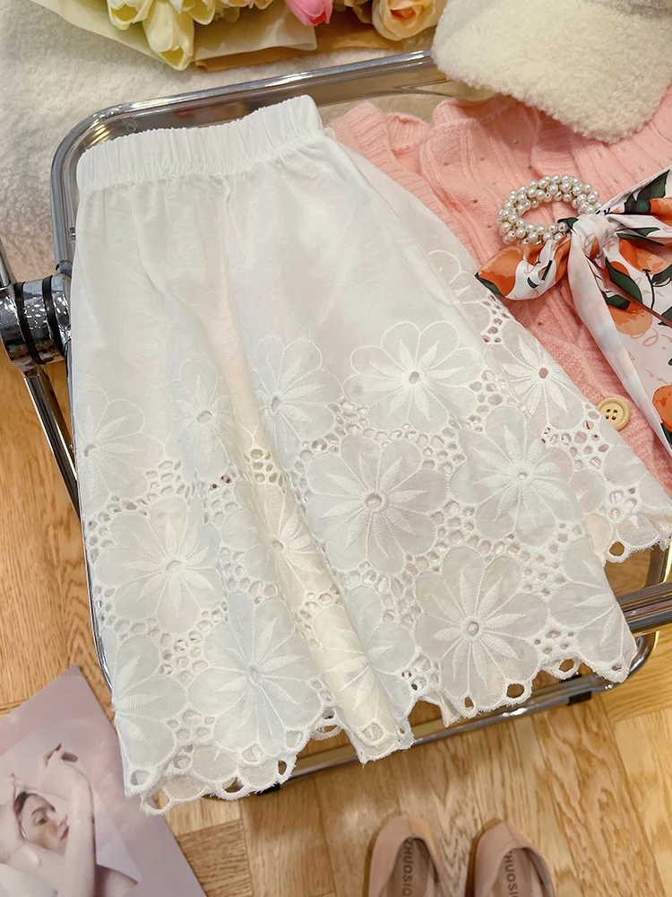 

Кружевная толстовка-базовый слой для женщин, осенняя внутренняя одежда, многослойная юбка с имитацией подола, юбка-макси, прикрывающая ягодицы и бедра