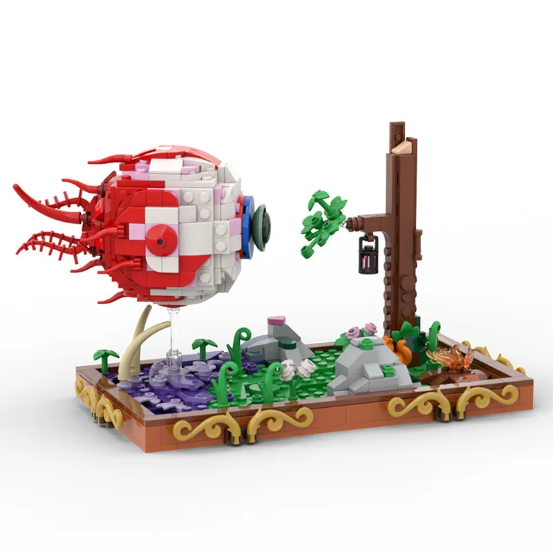 Klassisches Spiel Terrariaed Eye of Cthulhu Eye Monsters Bausteine Spielangriffe Boss Ziegel Spielzeug Dämon Dekorative Ornamente