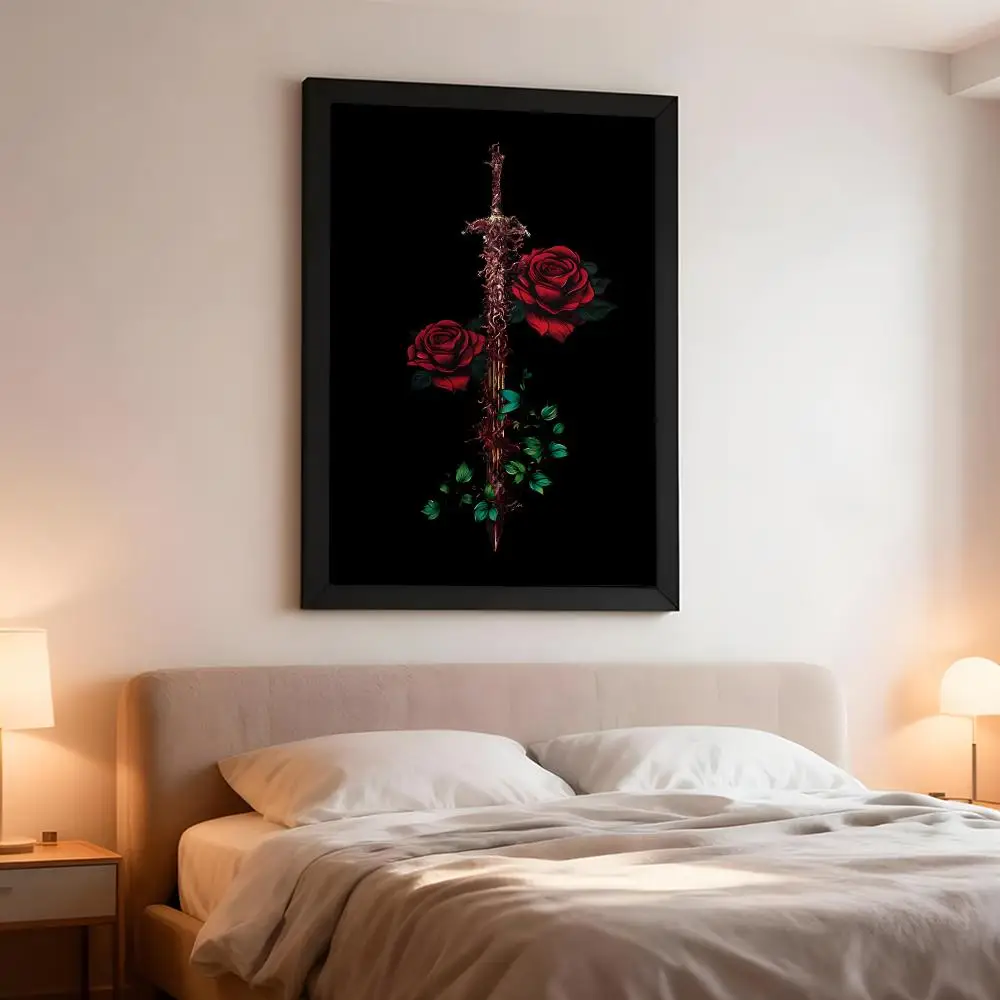 game soulslike B-Blasphemous Poster Artistic Instant Peel-Off Wall Decor Atmosphere Setter for Bedside & Shared Room
