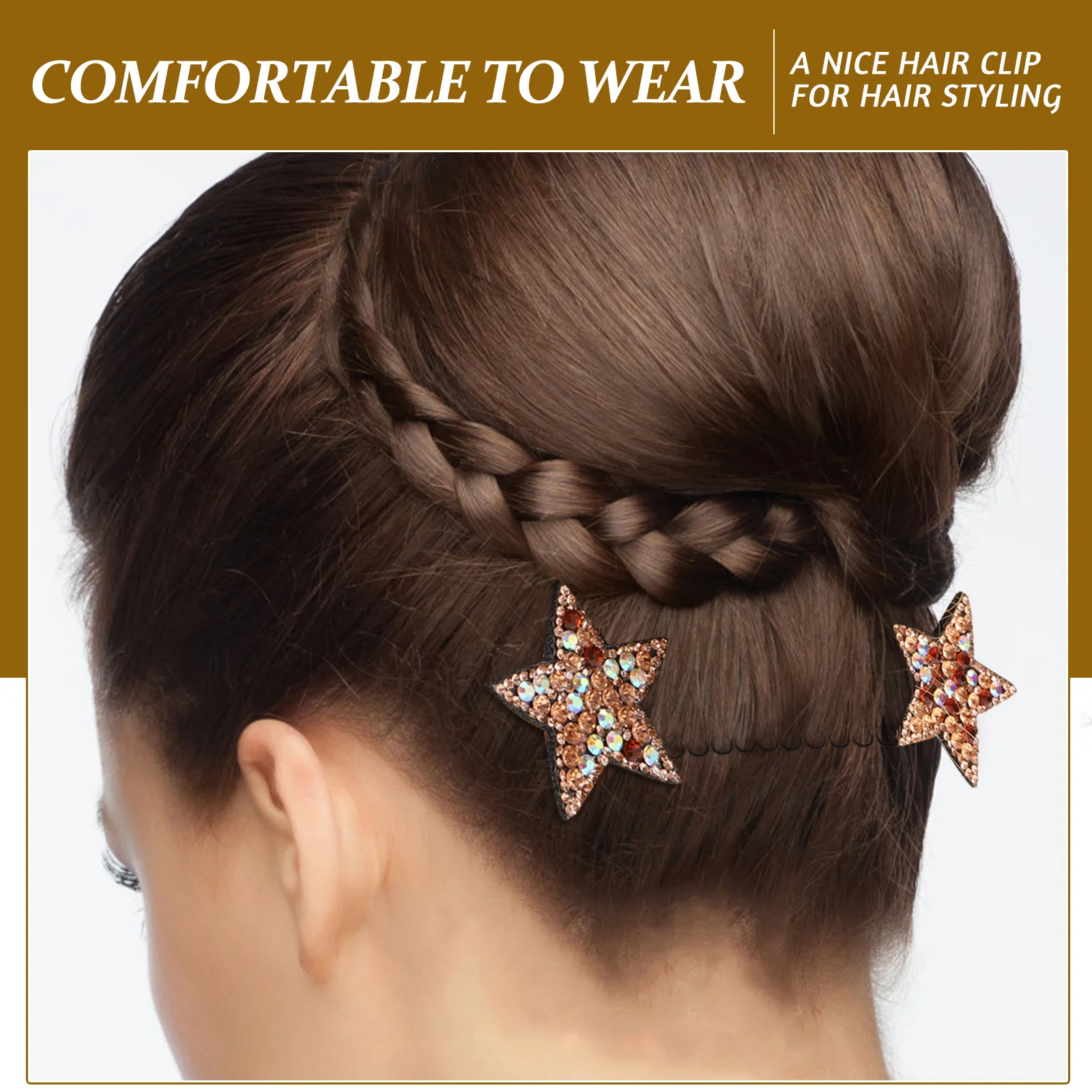 

Finishing Fixer Star Clip Styling Comb Pin Lightweight Hold Hair Accessories For Women Girls Curly Thin Thick Hair Updo