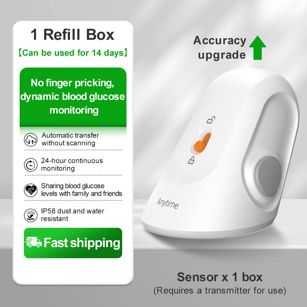YUWELL CGM-sensoren glucose Dynamische Continue Bloedglucosemeter CGMS diabetes systeem 24 uur realtime monitoring zonder punctie