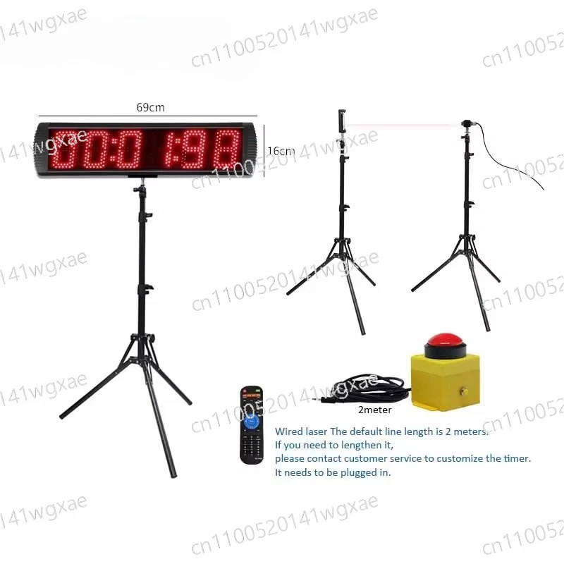 LED Race Timer Clock Wireless Wired Radar Timing System for Track and Field Athletics Running Sprint Training