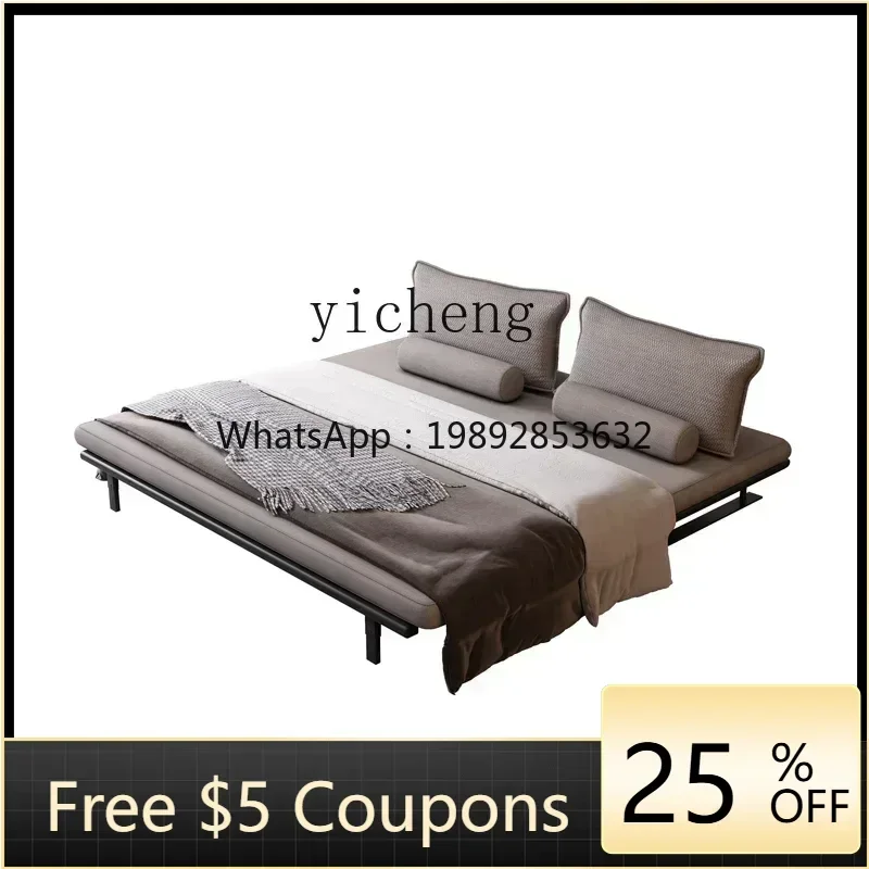 

XHSN small apartment living room study cotton and linen multi-functional collapsible folding sofa bed