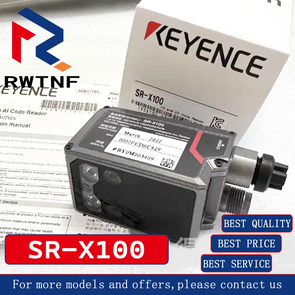 Sensor pembaca kode batang SR-X100 KEYENCE asli baru, 100% stok gudang asli