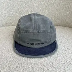 Retro flat-brimmed cap Men's spring and summer color matching baseball cap Cotton five-piece hat