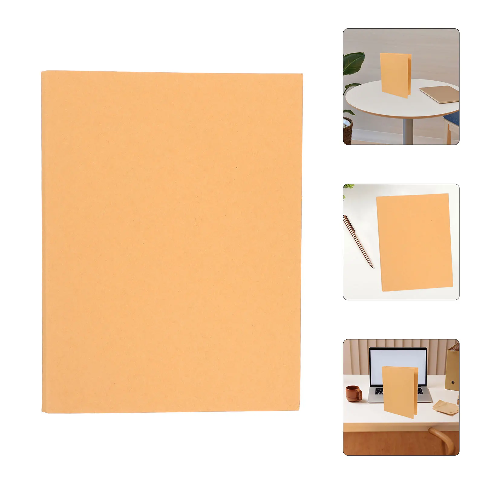 

Kraft Paper Binder Cover Refillable Notebook Shell Protective Notebook Binder Cover Lightweight Portable Organizer