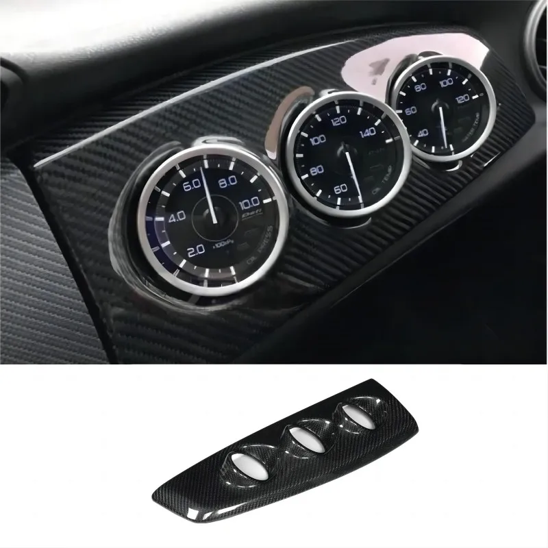 

For Toyota GT86 BRZ modified carbon fiber interior 60mm triple instrument stand triple turbine thermometer stand 2013-2020