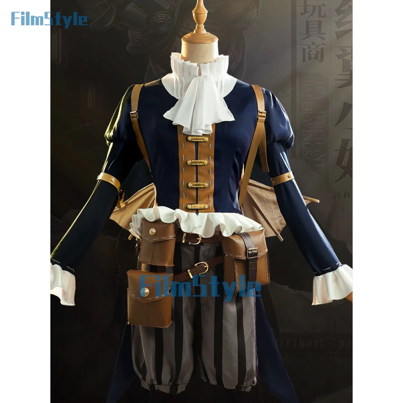 Anne Lester Toyman Zang Cosplay Costume Game Identity V Role Play Toy Merchant Women Men Halloween Party Comic-con Suit Full Set