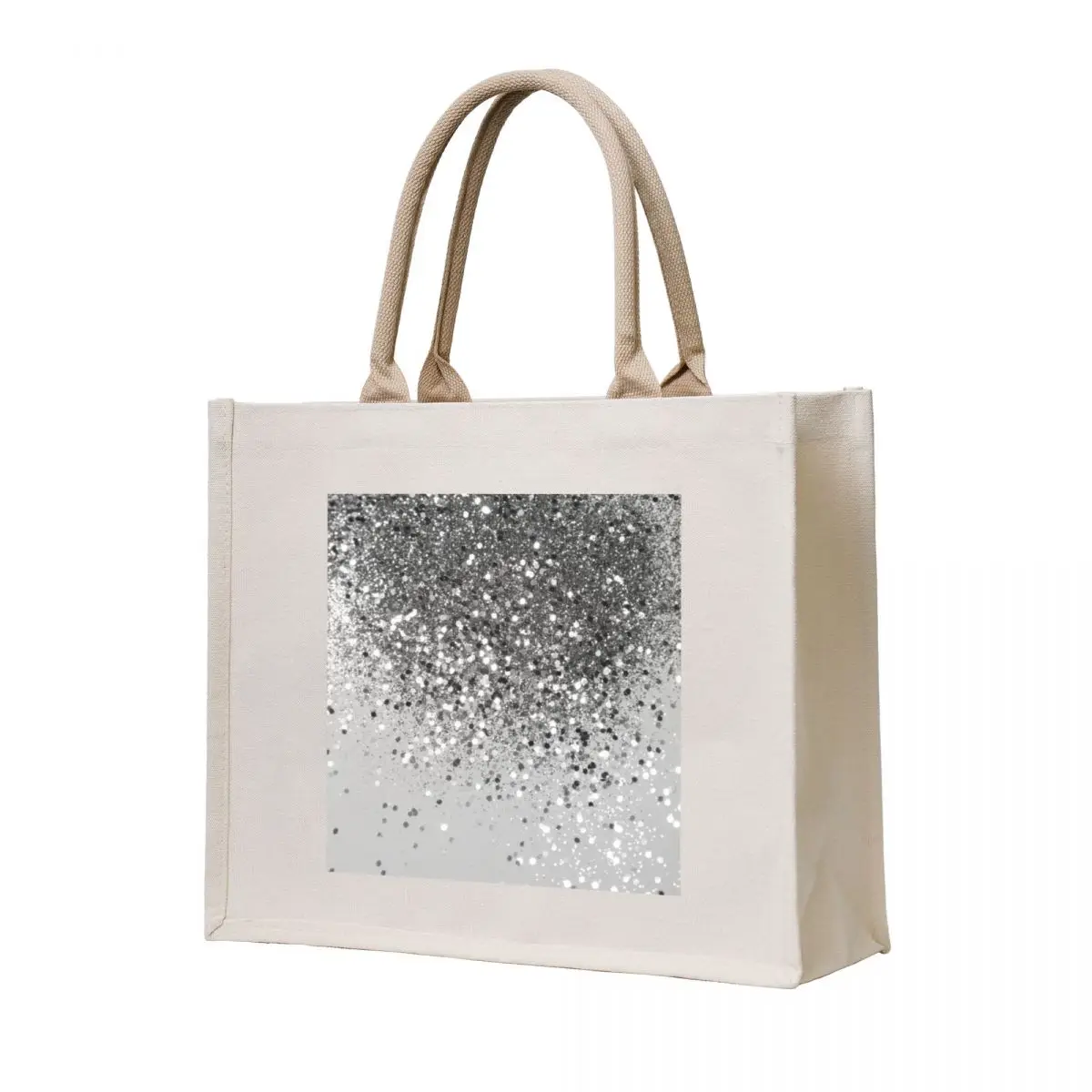 

Soft Silver Gray Glam #1 (Photo of Glitter Only - Not Reflective) Tote Bag Large bags for women tote bag woman tote bags men