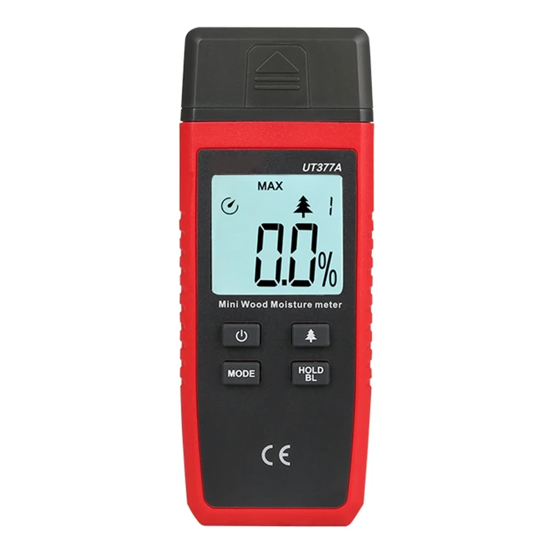 Medidor de umidade de madeira da precisão alta dois pinos parede umidade detector de papel umidade tester auto-fora de retenção de dados max/min