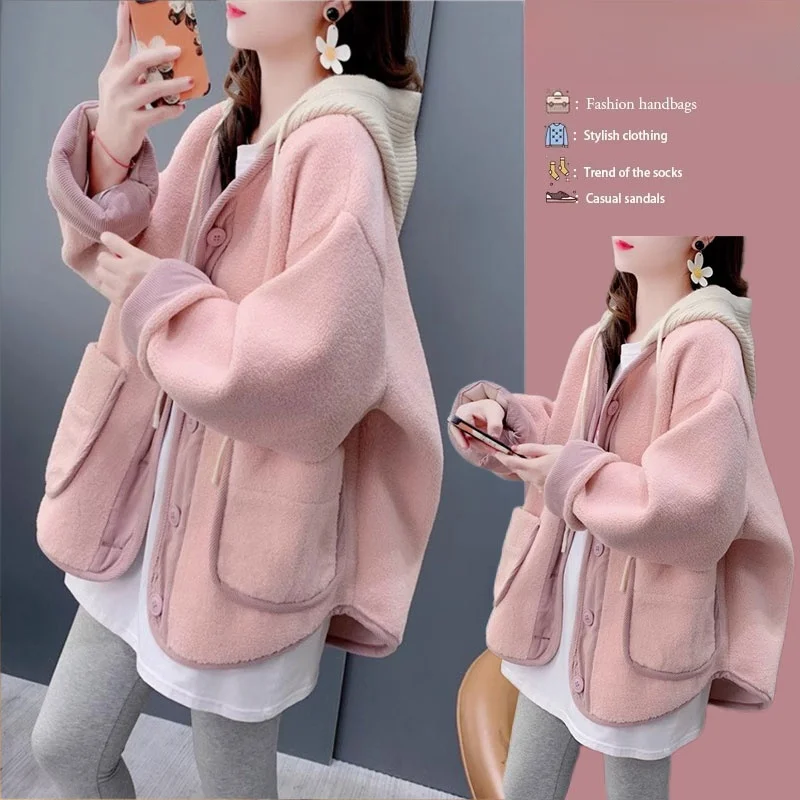lamb-fur-jaet-women's-loose-thi-casual-high-end-feeling-winter-2024-new-sle-milk-series-faion-outerwear-coat