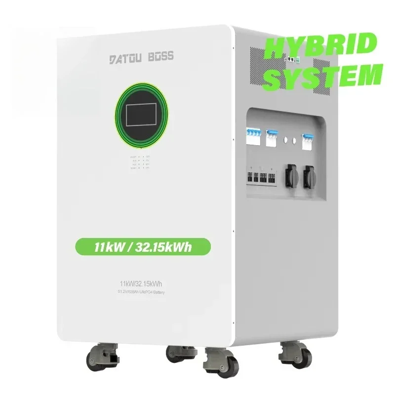 DATOUBOSS 11kW 30.72kWh 51.2V 600Ah All in One Hybrid Inverter Lifepo4  Home Energy Storage System