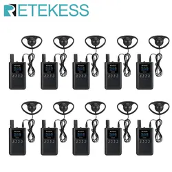 Retekess TT125 Wireless Tour Guide System Radio Guide Audio Guide Set For Training Excursion Meeting Church Factory 10 Receivers