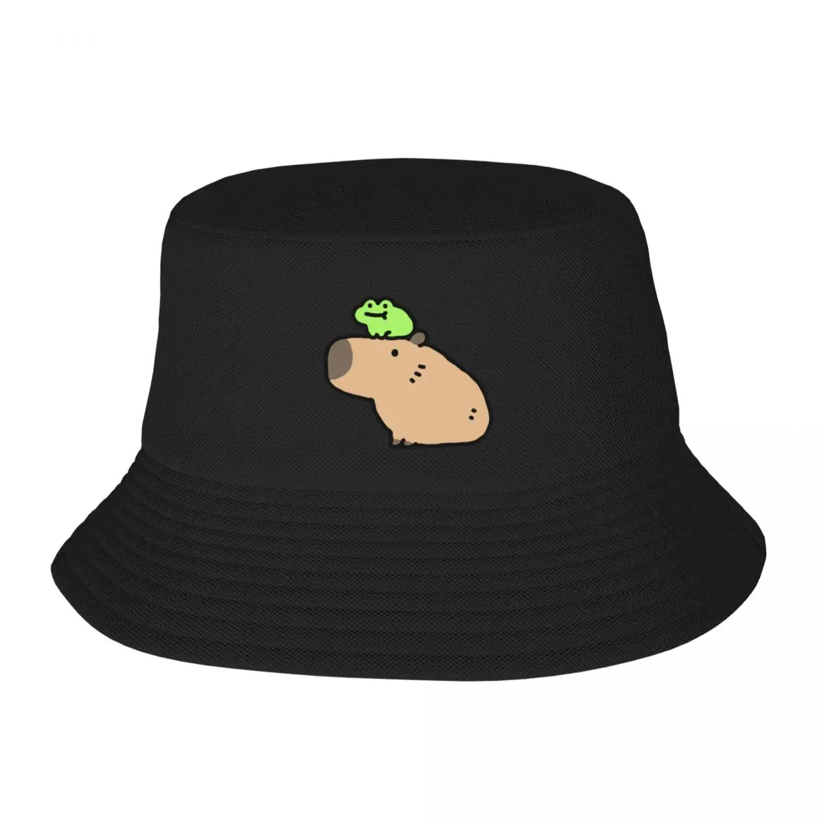 frog and capybara Bucket Hat Luxury Cap New In The Hat Baseball Men Women's