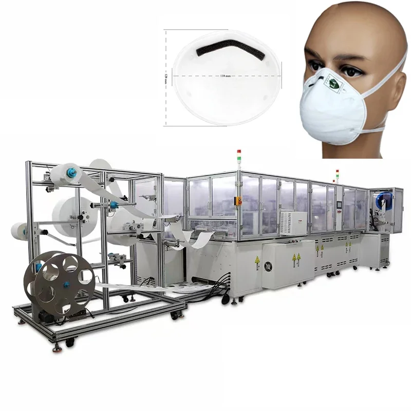 CO-WIN New fully automatic 1860 n95 cup mask making machine