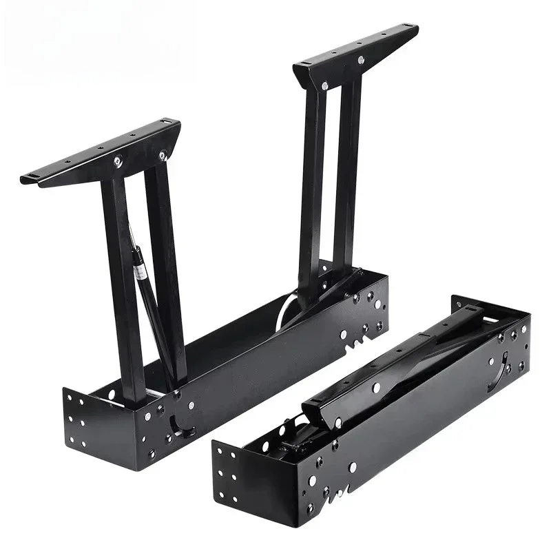 Multifunctional lift top coffee table with iron frame mechanism spring hinge for cabinet desk