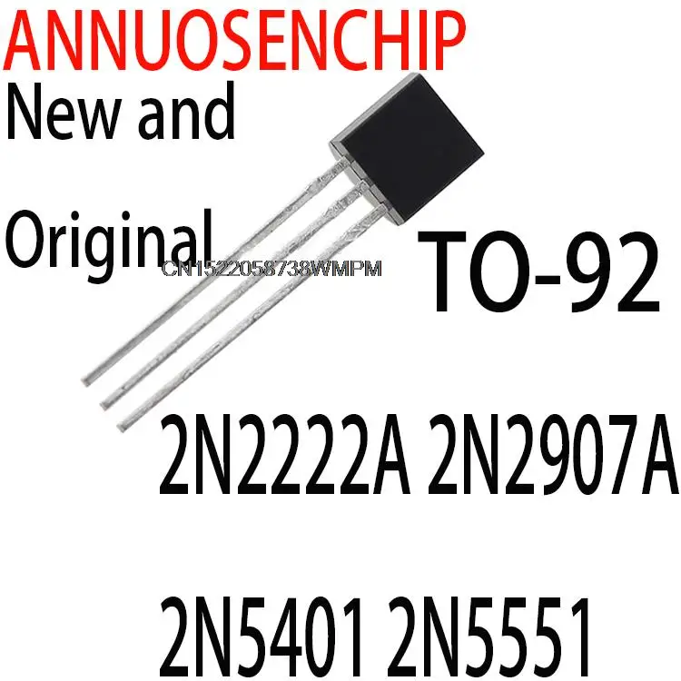 100PCS New and Original TO-92 NEW QUALITY 2N2222A 2N2907A 2N5401 2N5551 S8050 S8550 S9012 S9013 S9014 S9015 2N3904 2N3906 S9018