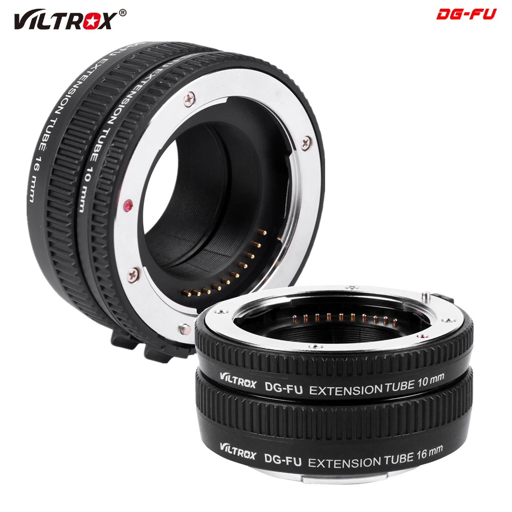 

Viltrox DG-FU Auto Focus AF Extension Tube Ring 10mm 16mm Set Metal Mount for Fujifilm X X-Pro2 X-T2/T1 X-T20/T10 X-E2S A10