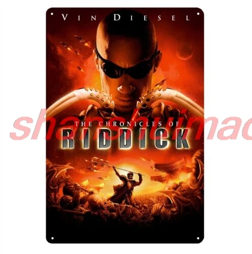 ALI The Chronicles Of Riddick Movie Metal Poster Tin Sign 20x30cm Plate