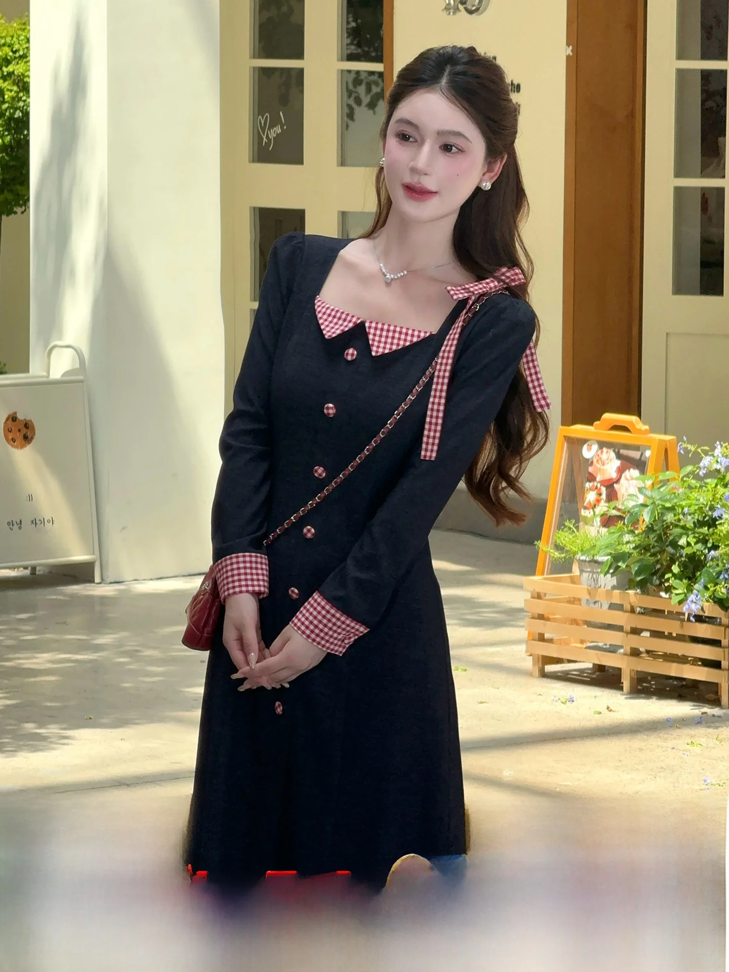 

Джинсовая юбка LILI Berry Estate Vintage Color Blo Long Dr Early Spring Denim Blue Dr с высокой талией, А-силуэт, длинная, на молнии