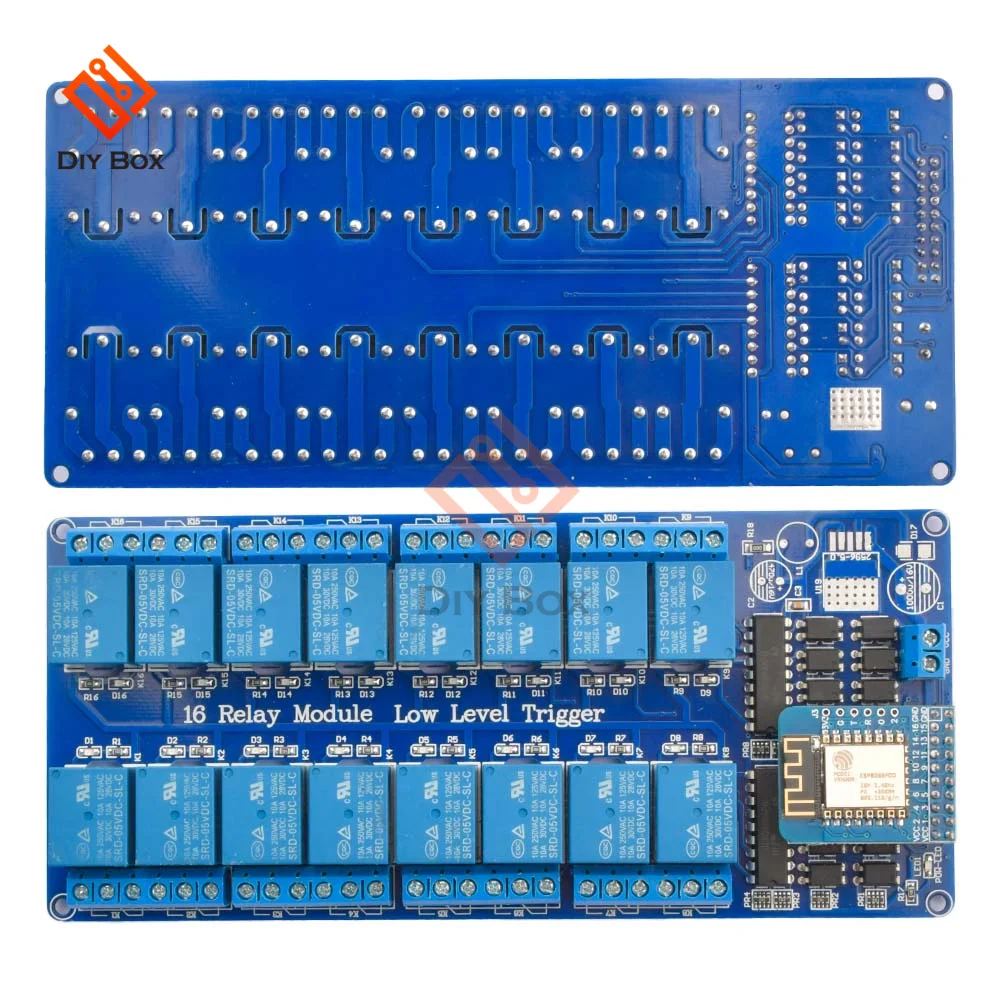 DC 5V 12V 16 Channel Wifi Relay Module Onboard ESP8266 WIFI Module