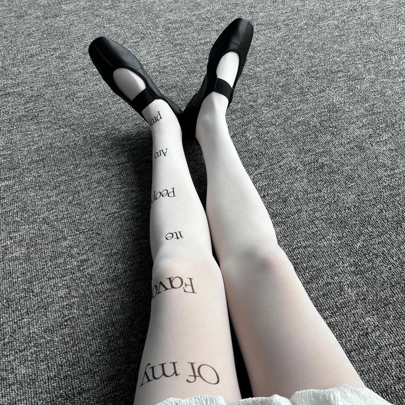 

Женский комбинезон в стиле ретро с буквенным принтом Y2K, японские милые кавайные облегающие носки, высокие носки в стиле Лолиты, эмо-девушка 2000-х годов