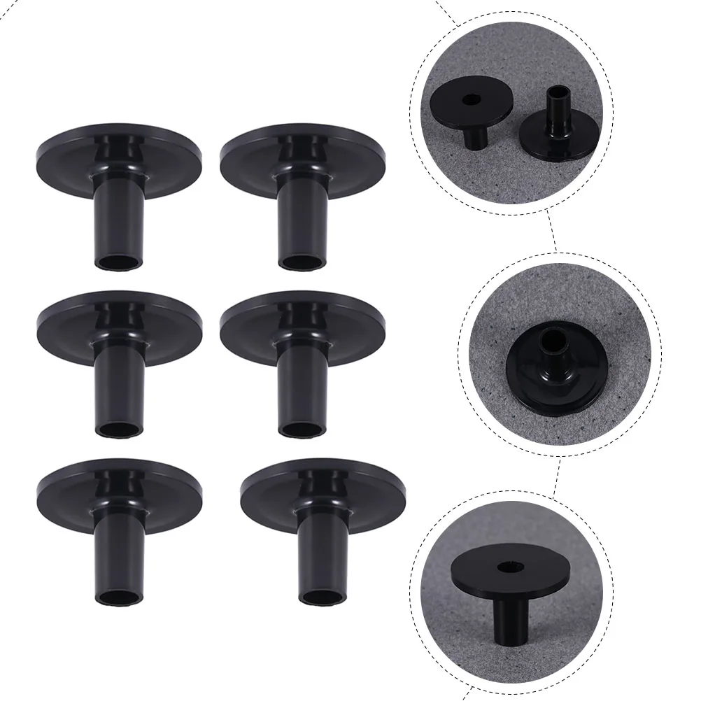 

10pcs Sleeves Plastic Cymbal Stands Drum Supplies Black Lightweight Durable Premium Accessories For Drum Kit Percussion