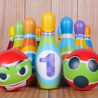 PU Cotton Bowling Toy Children's Set Small Indoor Ball Sports Outdoor Female and Boy Baby Puzzle Parent Child Interaction
