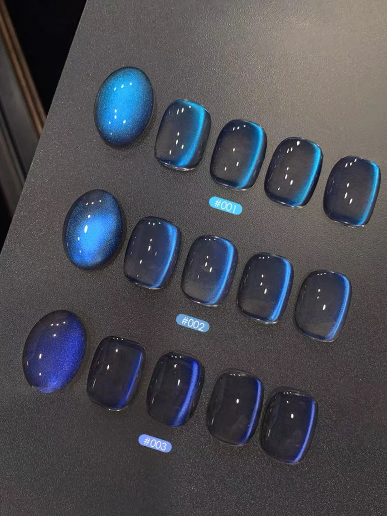 مجموعة طلاء أظافر جل برو 1/6 قطعة - دموع زرقاء مع بريق ثلاثي الأبعاد، للأظافر الصيفية (الصالون/الاستخدام المنزلي، مستلزمات طلاء الجل)