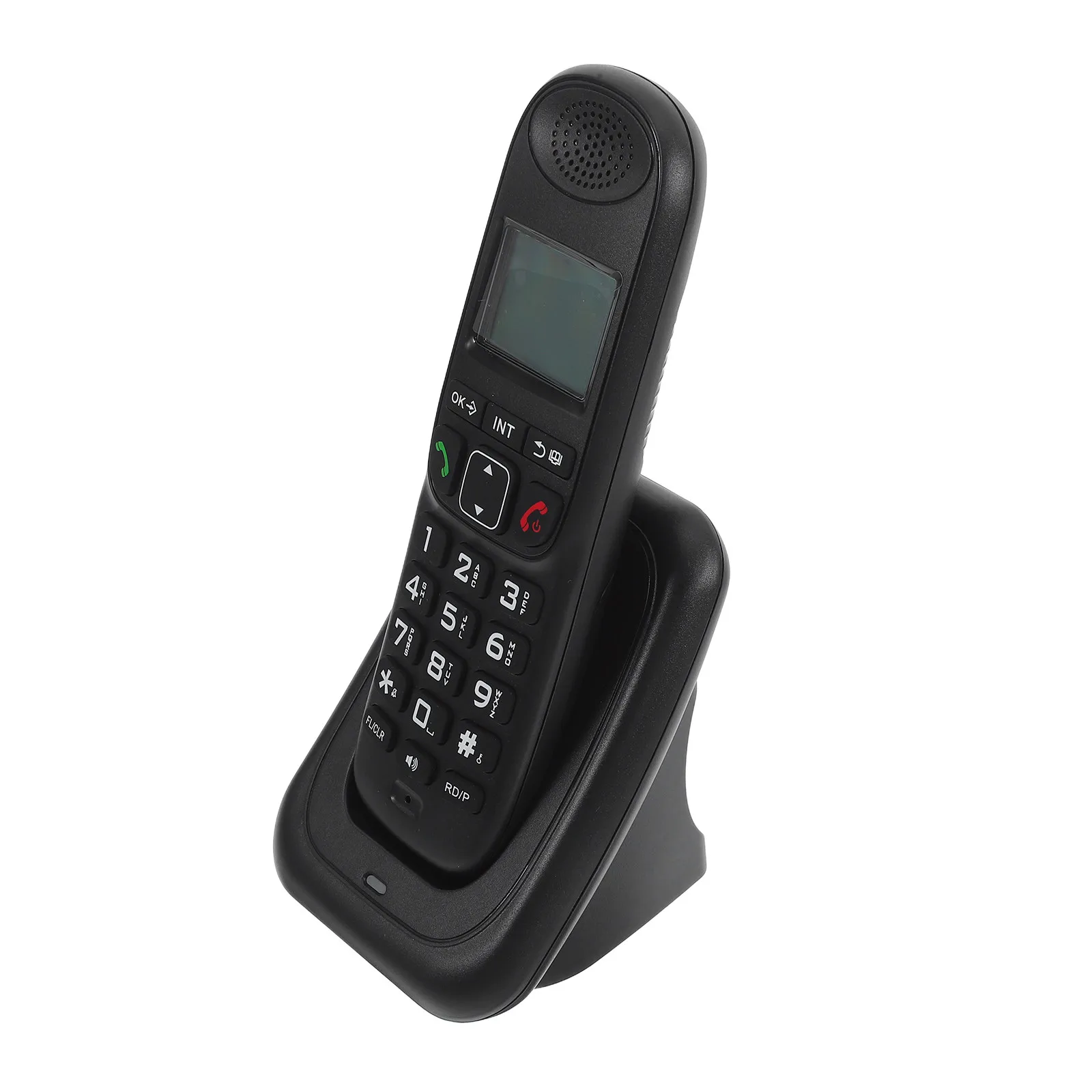 1Set Phone Office Digital Cordless Telephone Handheld Wireless Caller Id Large Screen Clear Sound Business Communication Device