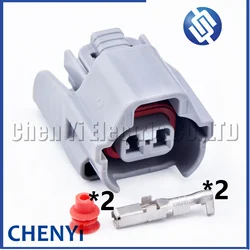 2 Pin female Automobile waterproof connector Fuel injector plug 90980-11153 ID-2000/VQ35/2JZ 6189-0573 For Toyota Lexus