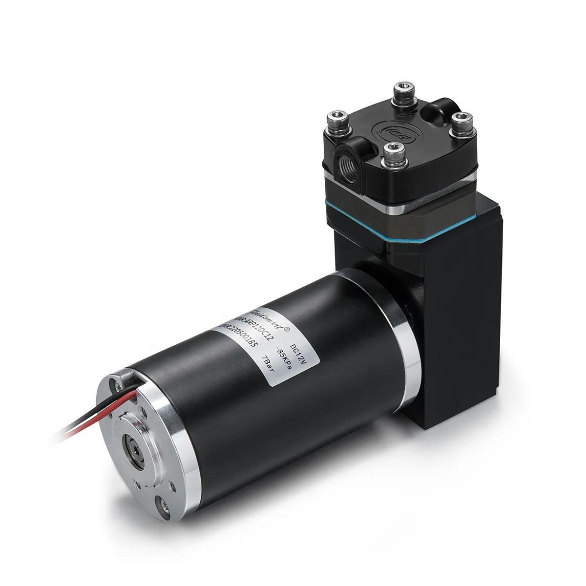 24v Dc 16LPM 8Bar High Pressure Small Air Pumps Brushed Motor Micro Piston Pump with Stainless Steel Components
