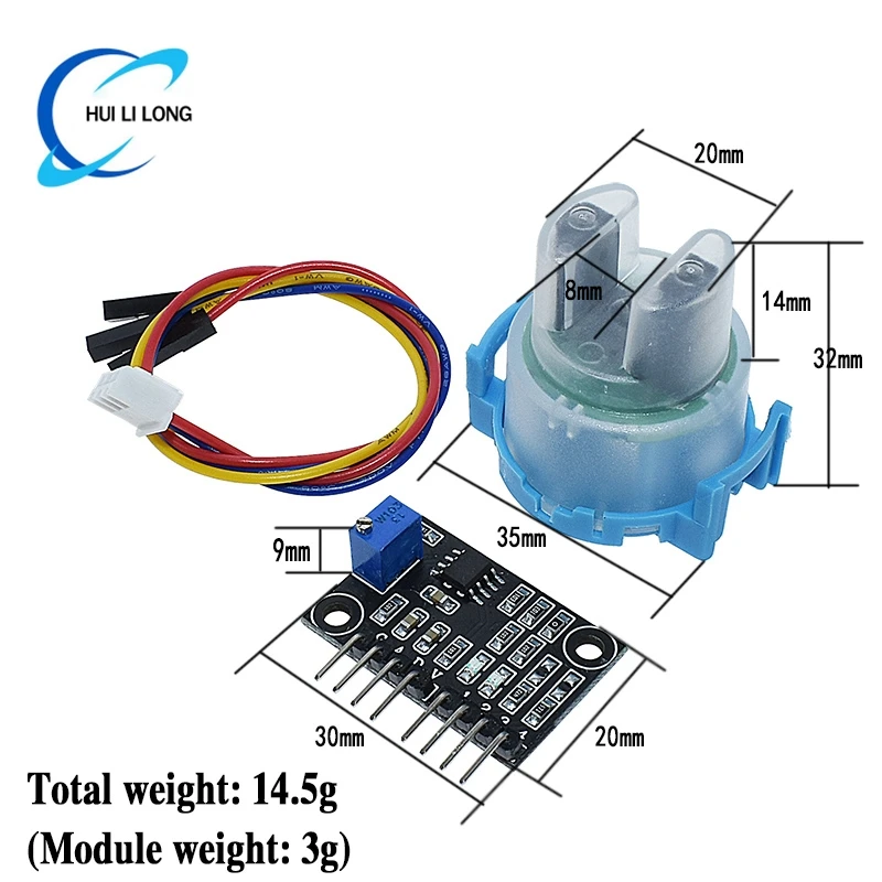 Picture 7: Turbidity Sensor Suspended Turbidity Value Detection Module Kit Liquid Suspended Particles Turbidity Detection For arduino