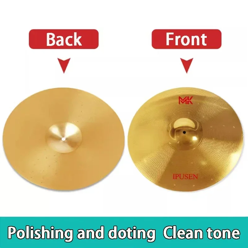 Drum Kit Kingdo Plates Professional Cymbals Drums Meinl 20 Inches Rhythm Cymbal Thickened Percussion Instruments Accessories