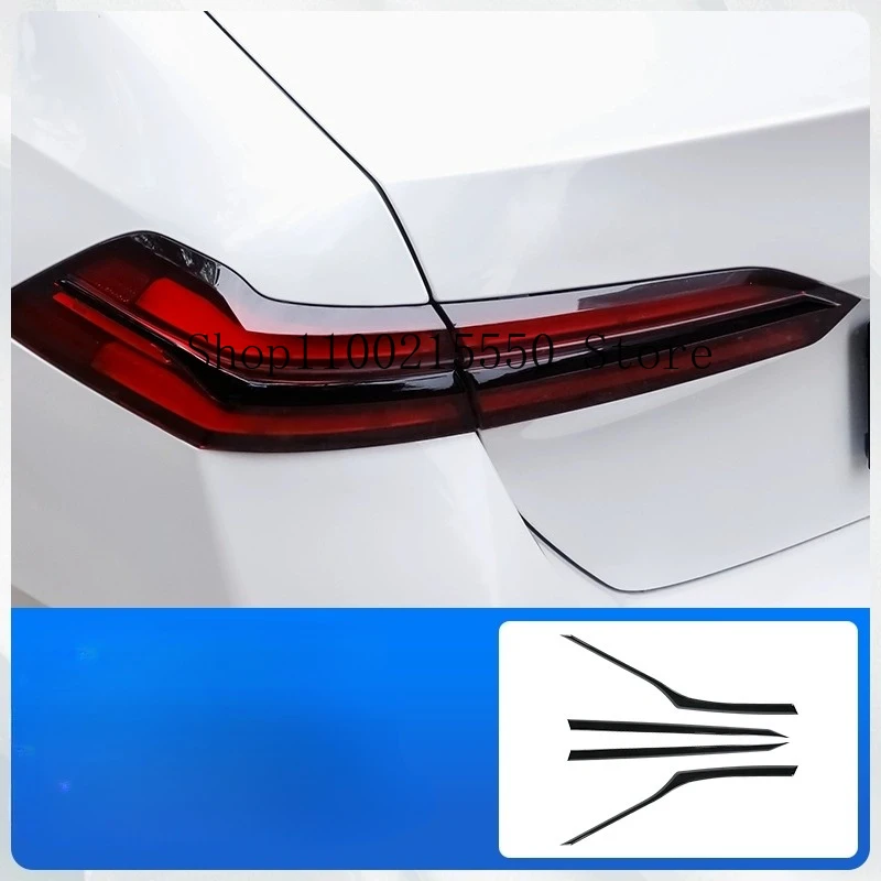 

Аксессуары для BMW G60 серии 530i VIII G61 G68 24-25, декоративная полоса для задних фонарей, черная наклейка на решетку, модифицированный внешний вид