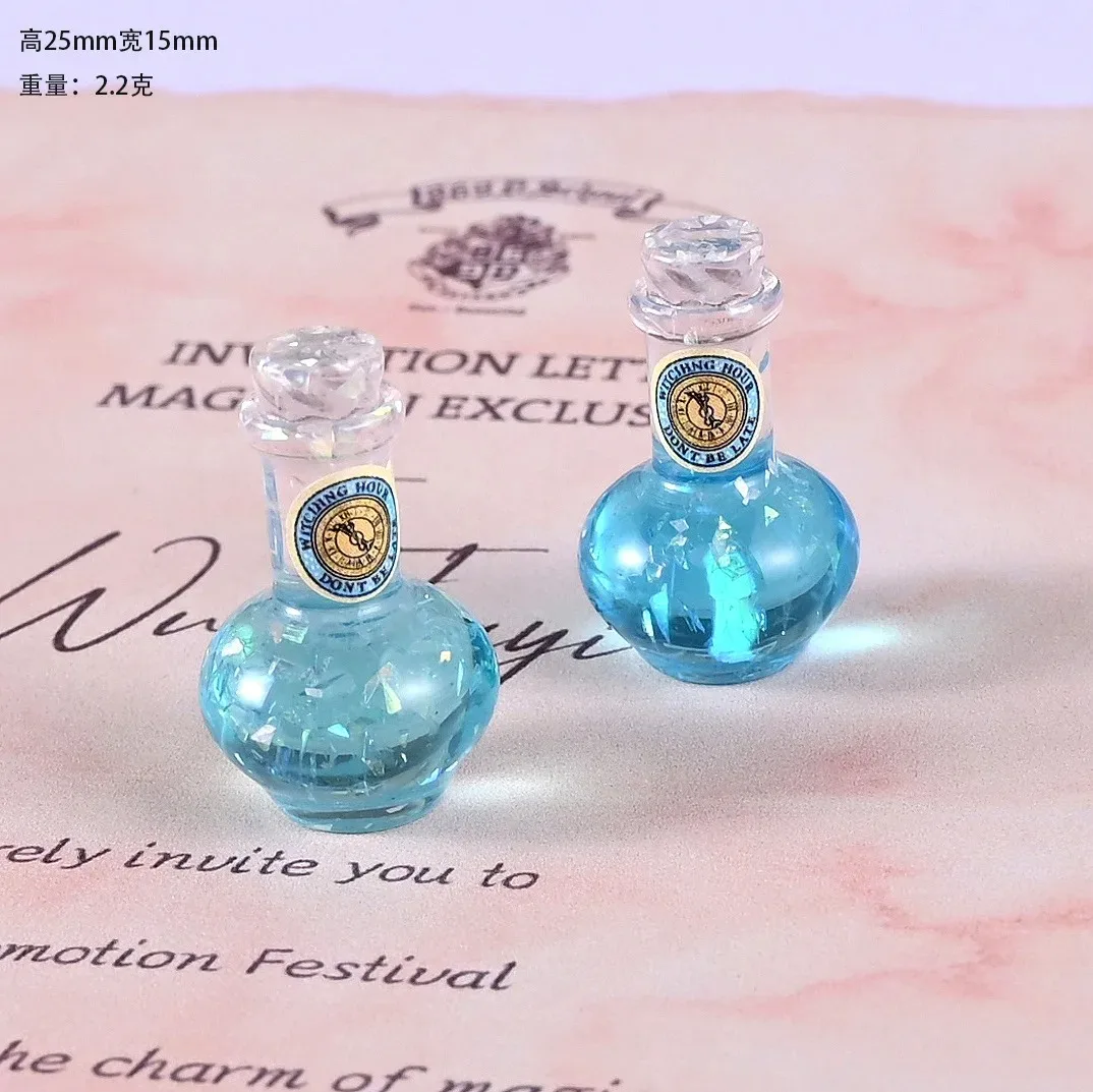 1:12 Dollhouse Miniature Magic Potion Bottles 10pcs Resin Retro Ornaments