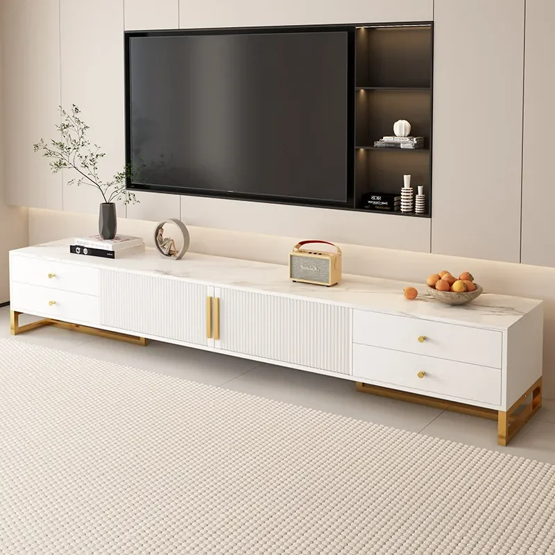 for TV Cabinet Living Room Home 2025 New Small Apartment Modern Simple Floor Storage Integrated TV Stand