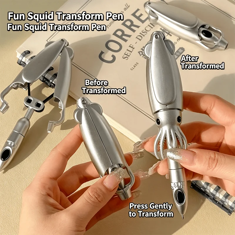 Deformable Mechanical Shape Ballpoint Pen Creative Transformable Robot Writing Pen Interesting Stationery Gift for StudentOffice