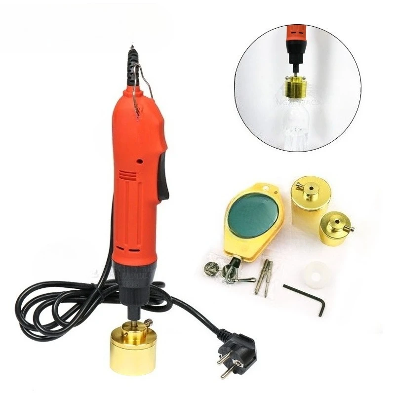 Handheld capping machine, electric capping machine, plastic bottle PE bottle beverage bottle sealing and capping machine