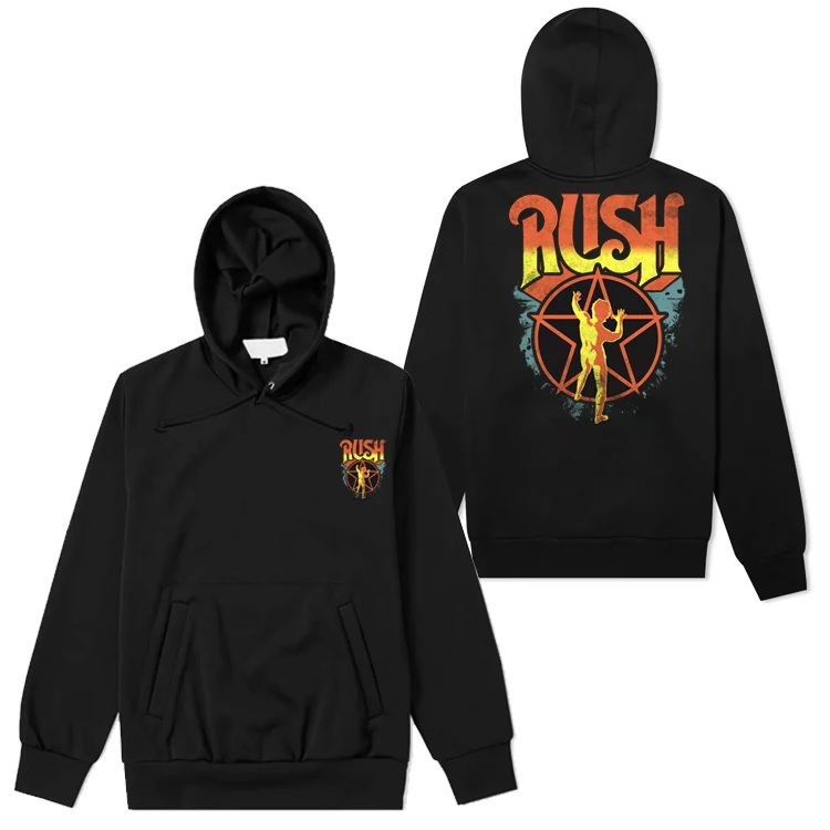 

Rush Band's Rock Long-sleeved Hoodie and Hoodie Season Men's European and American Style Rock Punk Hoodie