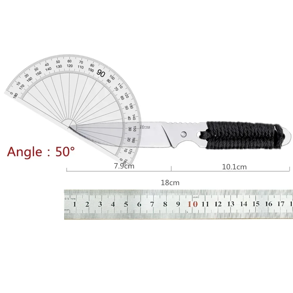 2024 Outdoor high-hardness tactical knife, EDC portable fixed blade, camping multi-purpose survival knife jungle pocket knife