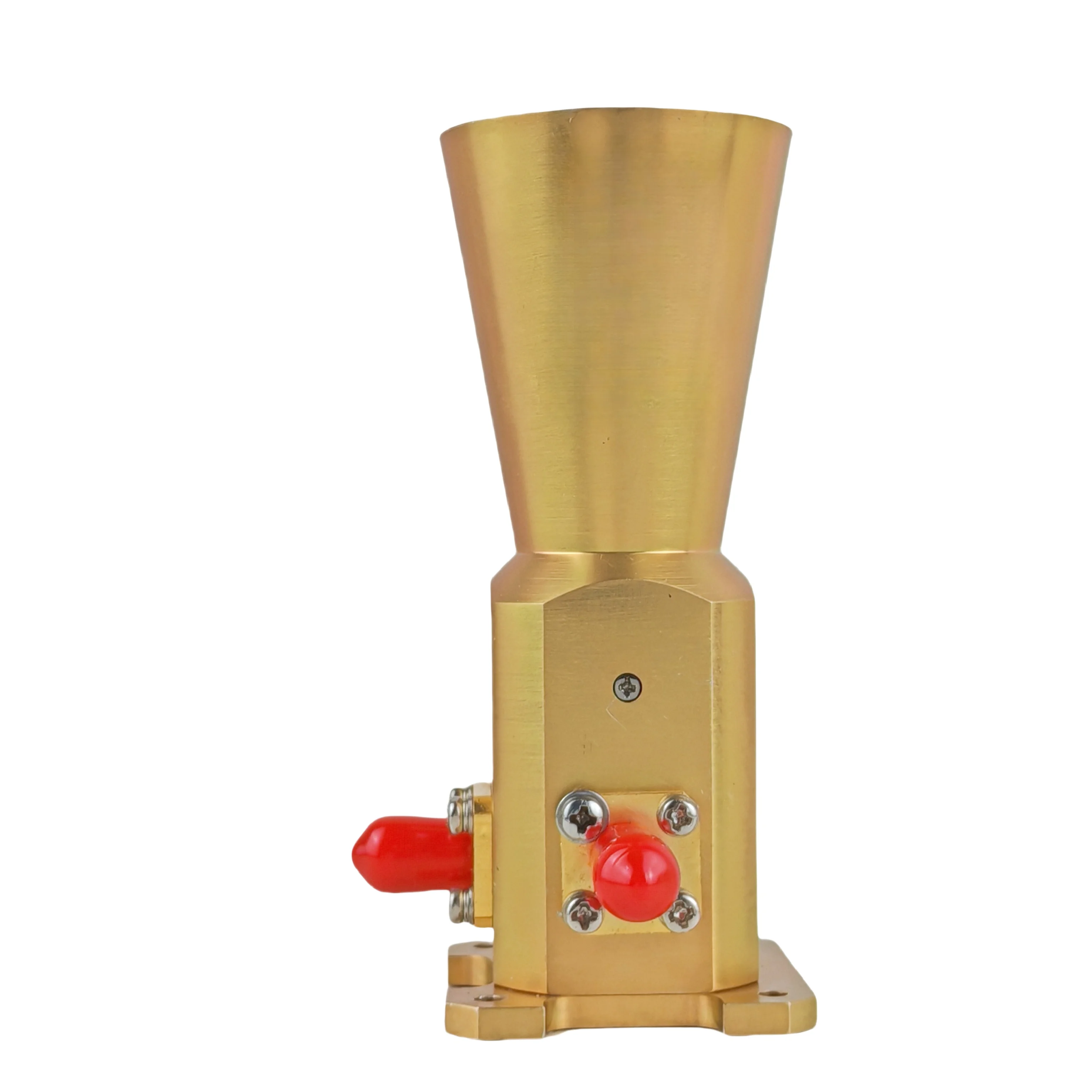 18-40GHz Brass Conical Horn Antenna, 14-20dB Gain For Various Communication Systems Featuring Horizontal Vertical Dual-Line