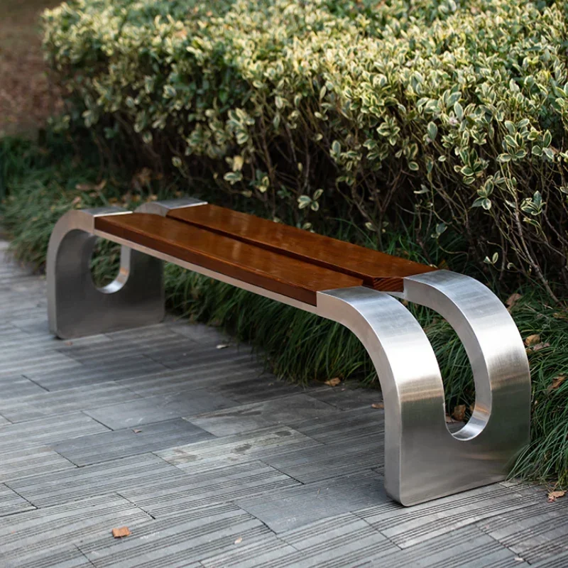 

Bench Patio Wood Outdoor Furniture Steel Chairs Wooden Park Long Bench Chair Outdoor Garden Bench