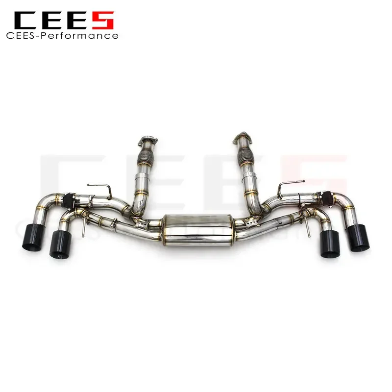 CEES Exhaust Pipes for  Corvette C8 2019-2023 Performance Stainless Steel Catback Exhaust Muffler Car Exhaust System